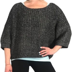 NWOT Victoria’s Secret Off-shoulder Oversized Semi-Cropped Chunky Knit Sweater